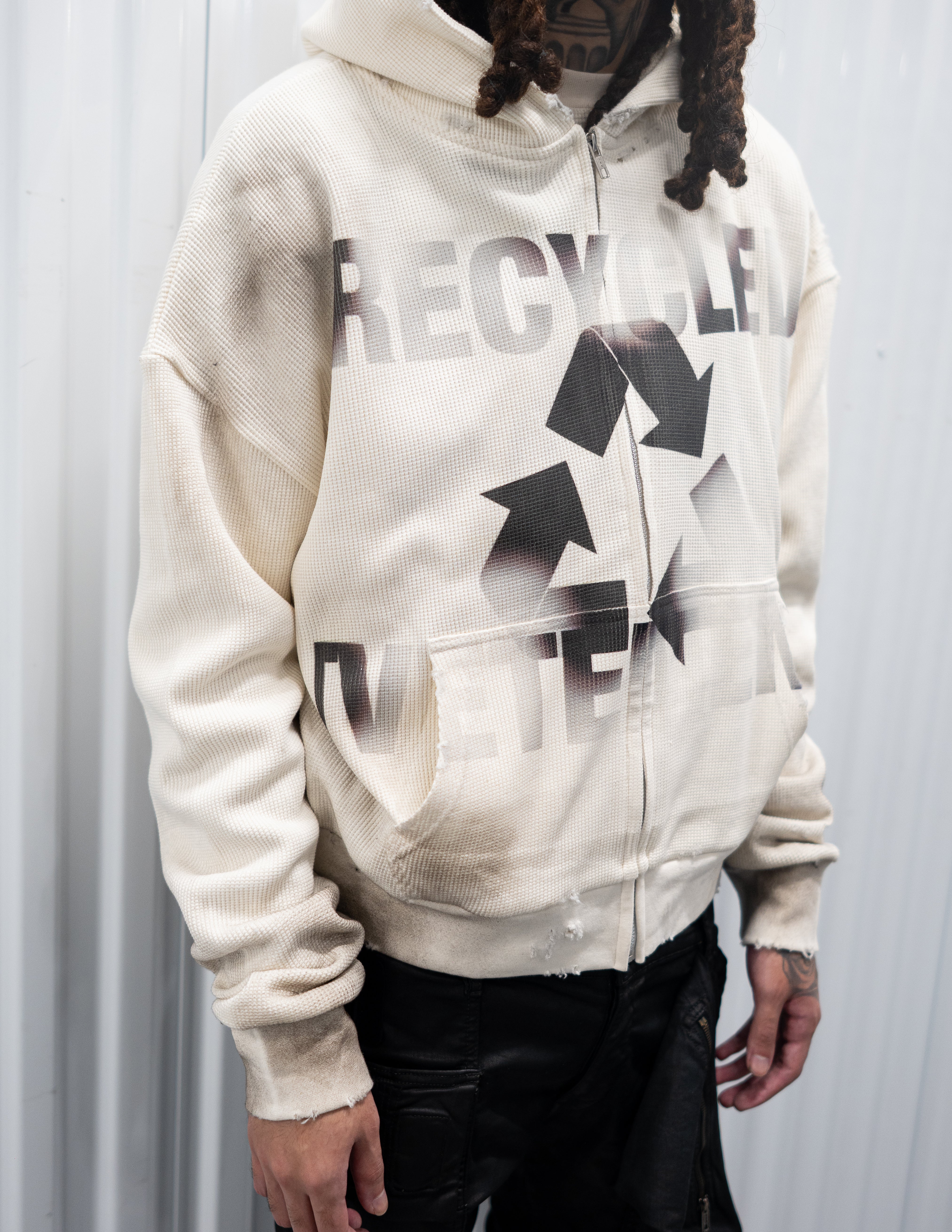 Recycled Mud Waffle Zip